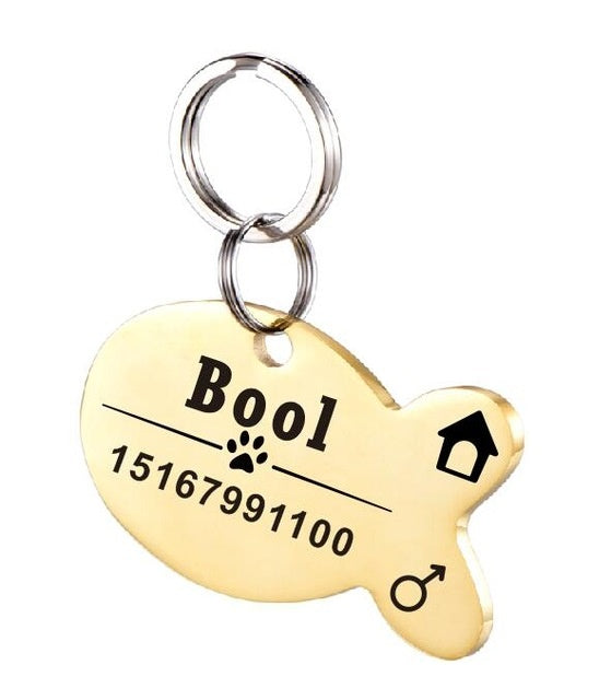 Stainless Steel Personalised Pet ID Tag