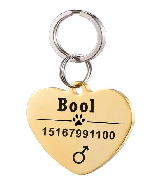 Stainless Steel Personalised Pet ID Tag