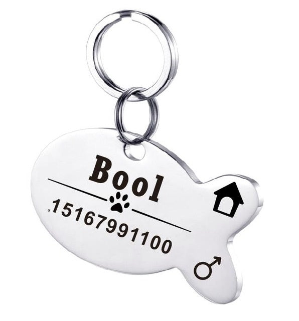 Stainless Steel Personalised Pet ID Tag