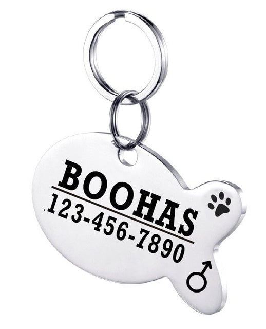 Stainless Steel Personalised Pet ID Tag