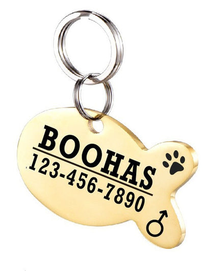 Stainless Steel Personalised Pet ID Tag