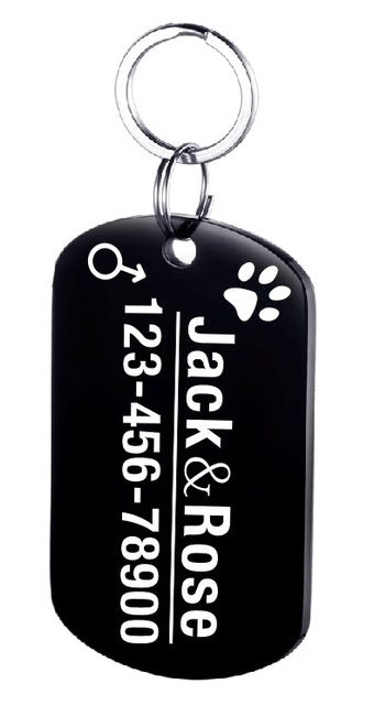 Stainless Steel Personalised Pet ID Tag
