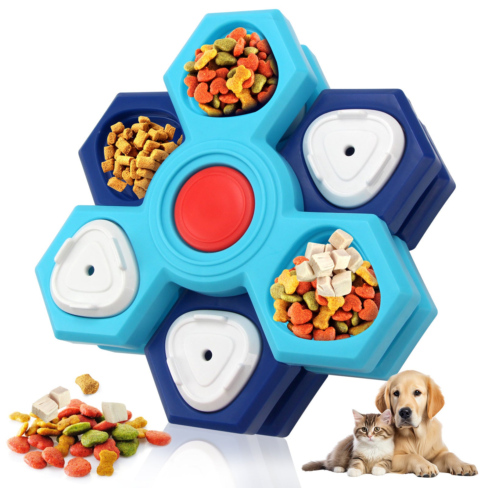 4 Layers Slow Feeder Puzzle Dog