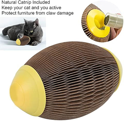 Catnip Scratch Football Toy