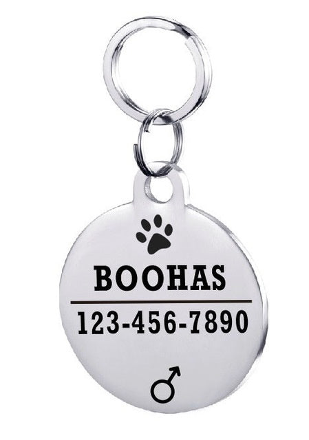 Stainless Steel Personalised Pet ID Tag