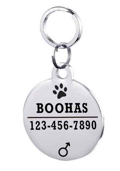 Stainless Steel Personalised Pet ID Tag