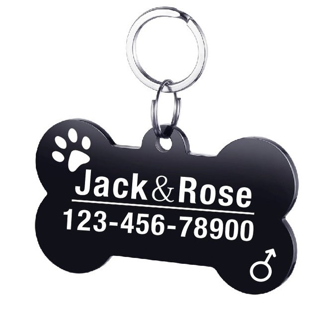 Stainless Steel Personalised Pet ID Tag