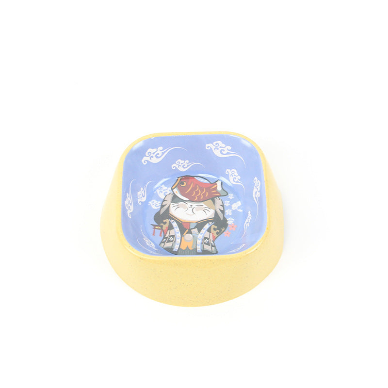 Anti Overturning Pet Bamboo Fiber Single Bowl