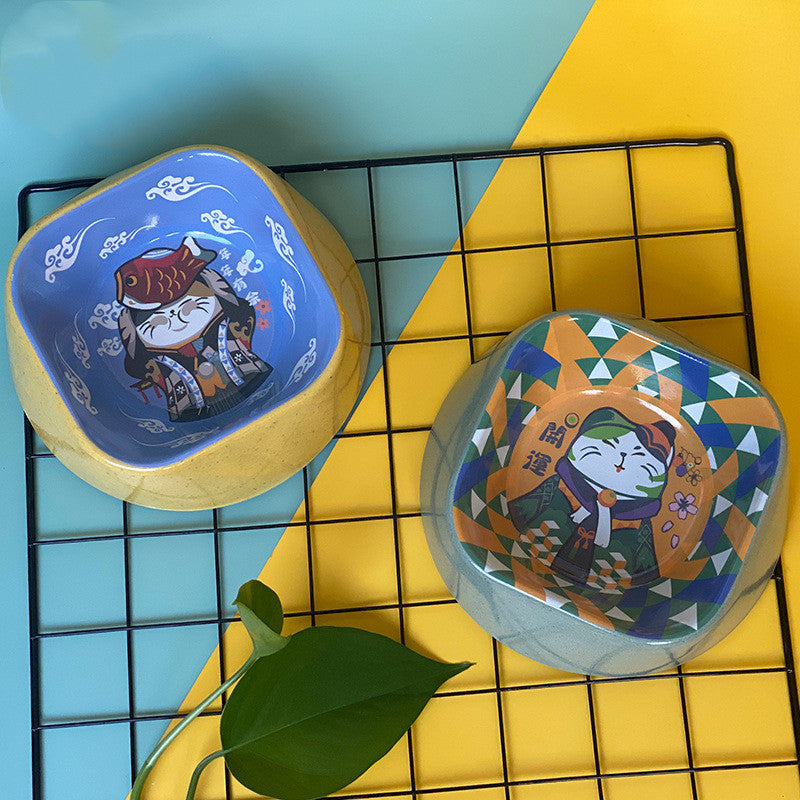 Anti Overturning Pet Bamboo Fiber Single Bowl