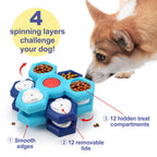 4 Layers Slow Feeder Puzzle Dog